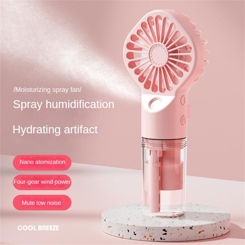 Portable Handheld Water Spray Mini Fan With Usb Charging