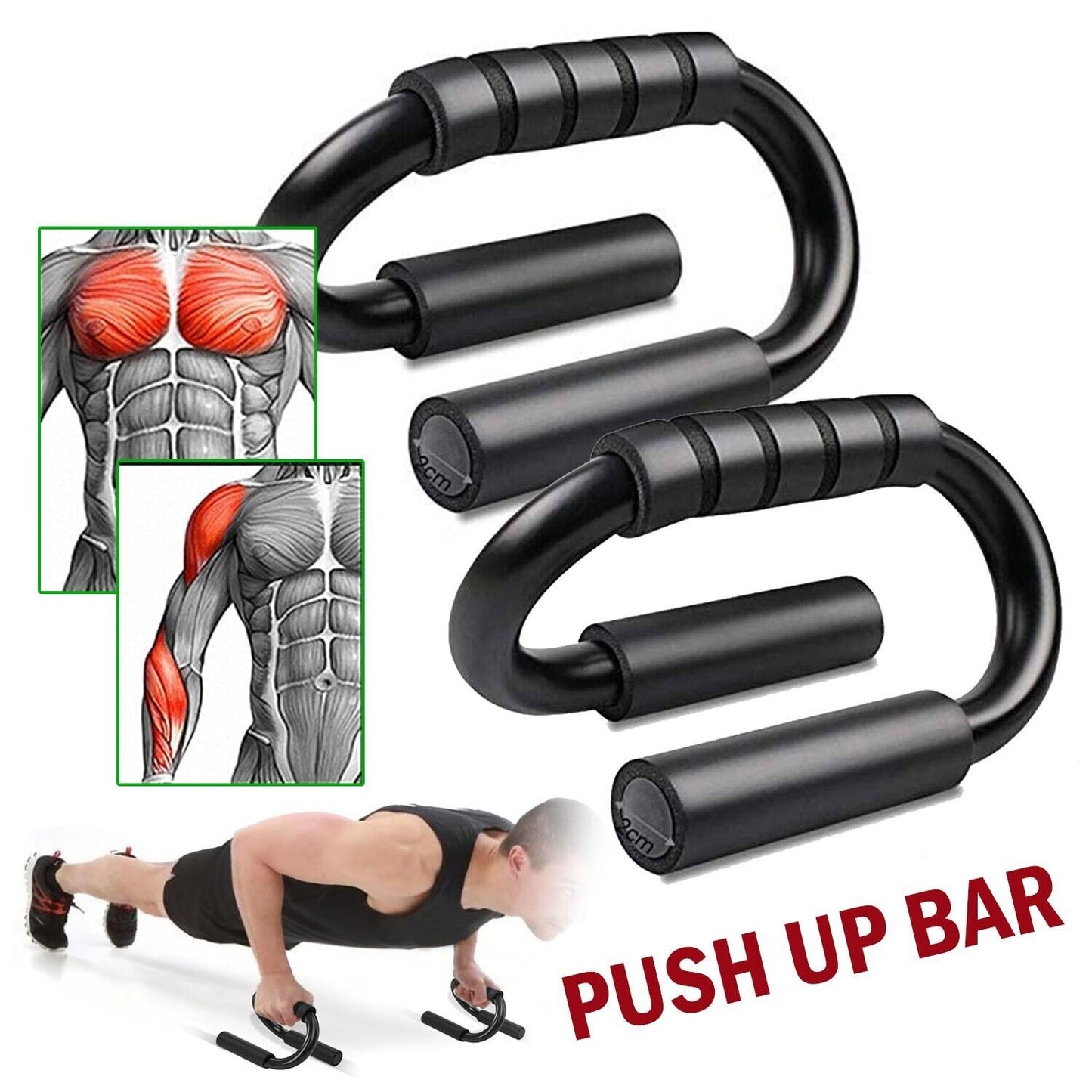 Push Up Bar S Shape Non-slip