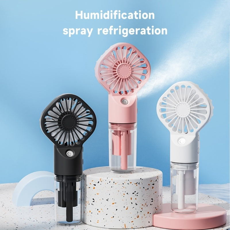 Portable Handheld Water Spray Mini Fan With Usb Charging